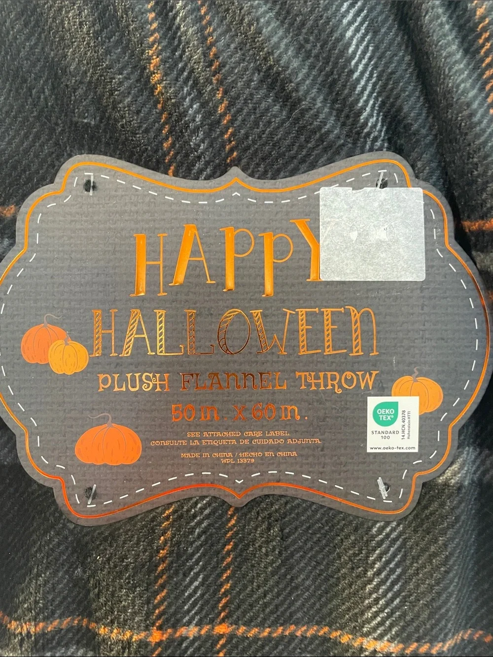 RAMALLAH TRADING CO RT 1916 DESIGNER’S COLLECTION PLUSH HALLOWEEN THROW BLANKET